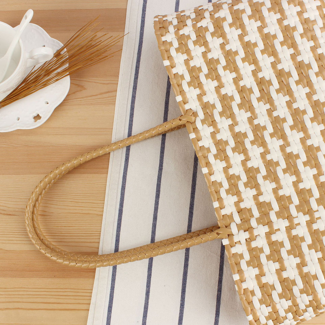 Braided Tote Bag with Stylish Patterns Kalsten