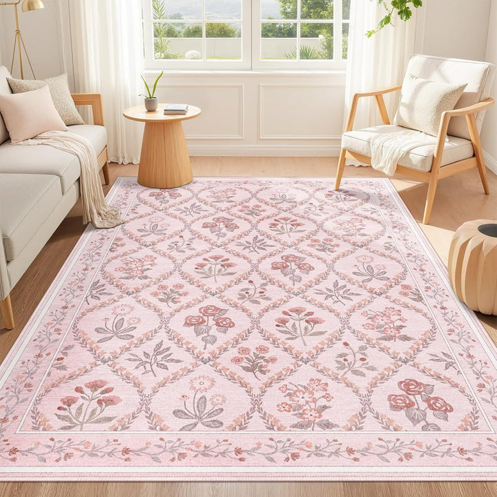 Floral Pattern Area Rug