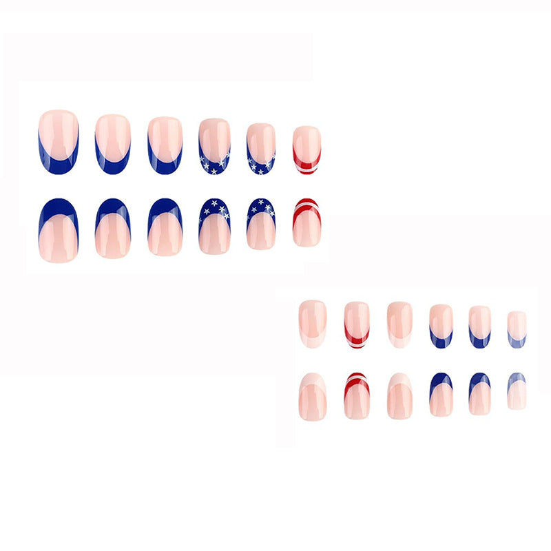 Artistic American Flag Nail Art Kalsten