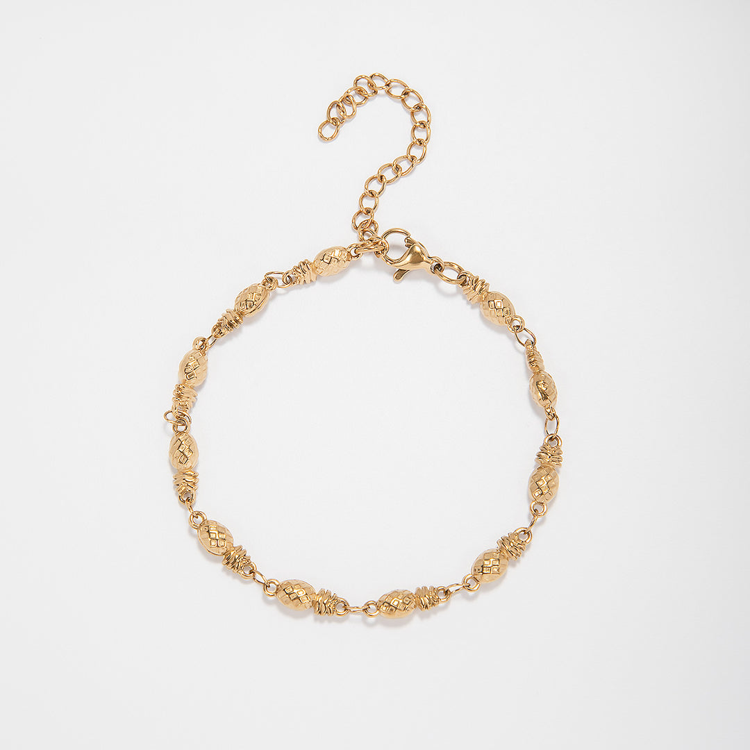 Intricate Textured Chain Bracelet Kalsten