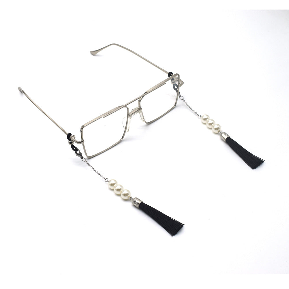 Elegant Tassel Pearl Eyewear Holder Kalsten