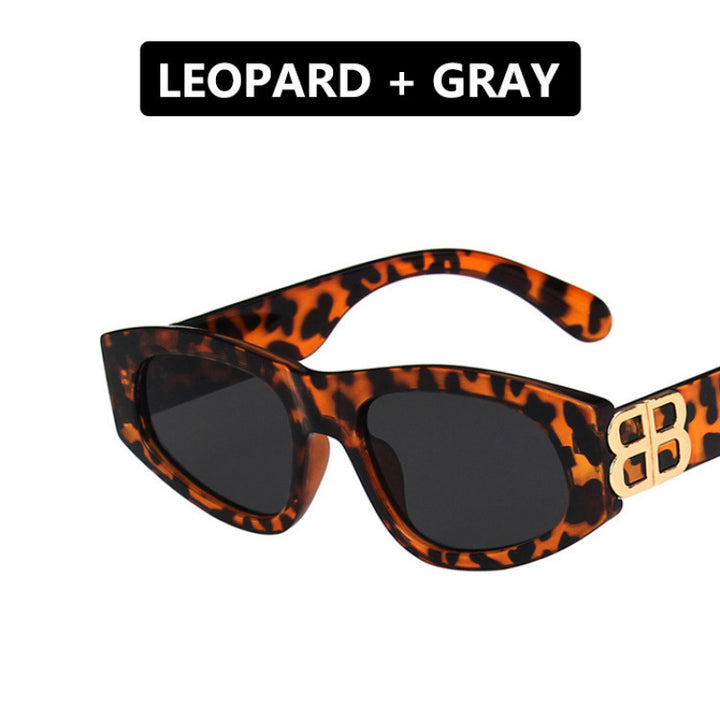 Ladies stylish cat-eye sunglasses with modern leopard pattern Kalsten