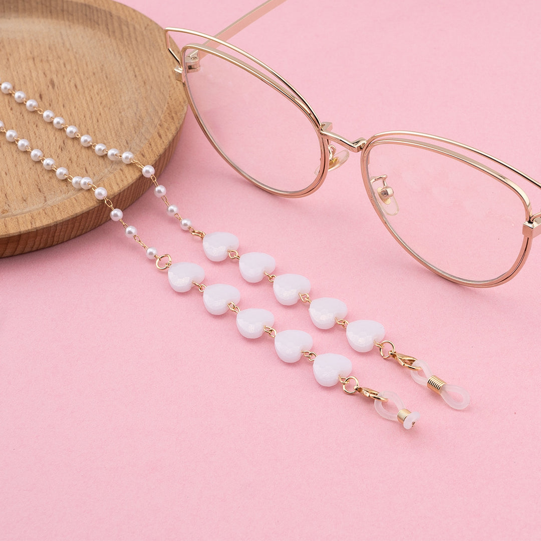 Decorative Heart-Shaped Eyewear Chain Kalsten