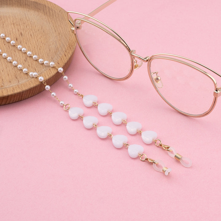Decorative Heart-Shaped Eyewear Chain Kalsten