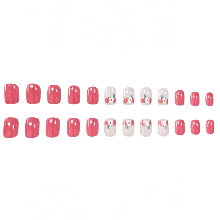 Artistic Floral Gel Nail Enhancements Kalsten