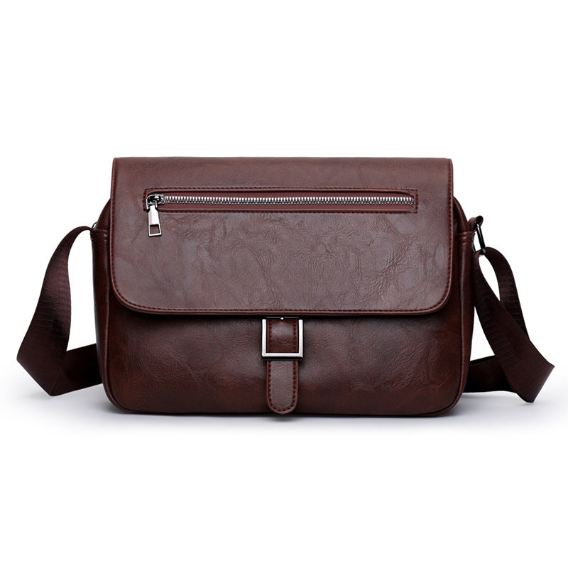 Stylish Leather Messenger Bag