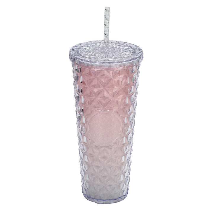Ladies Glittering Drinking Cup with Removable Straw Kalsten