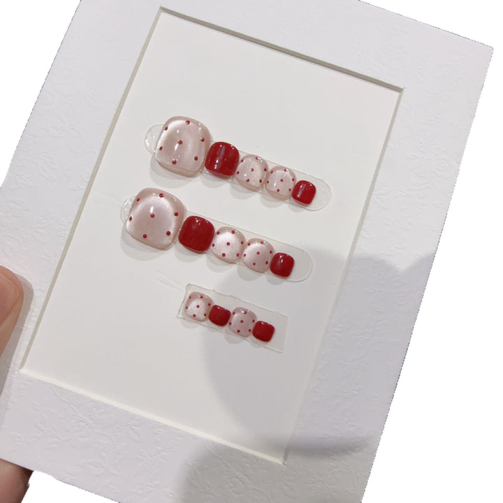 Decorative Rhinestone Press-On Toe Nails Kalsten