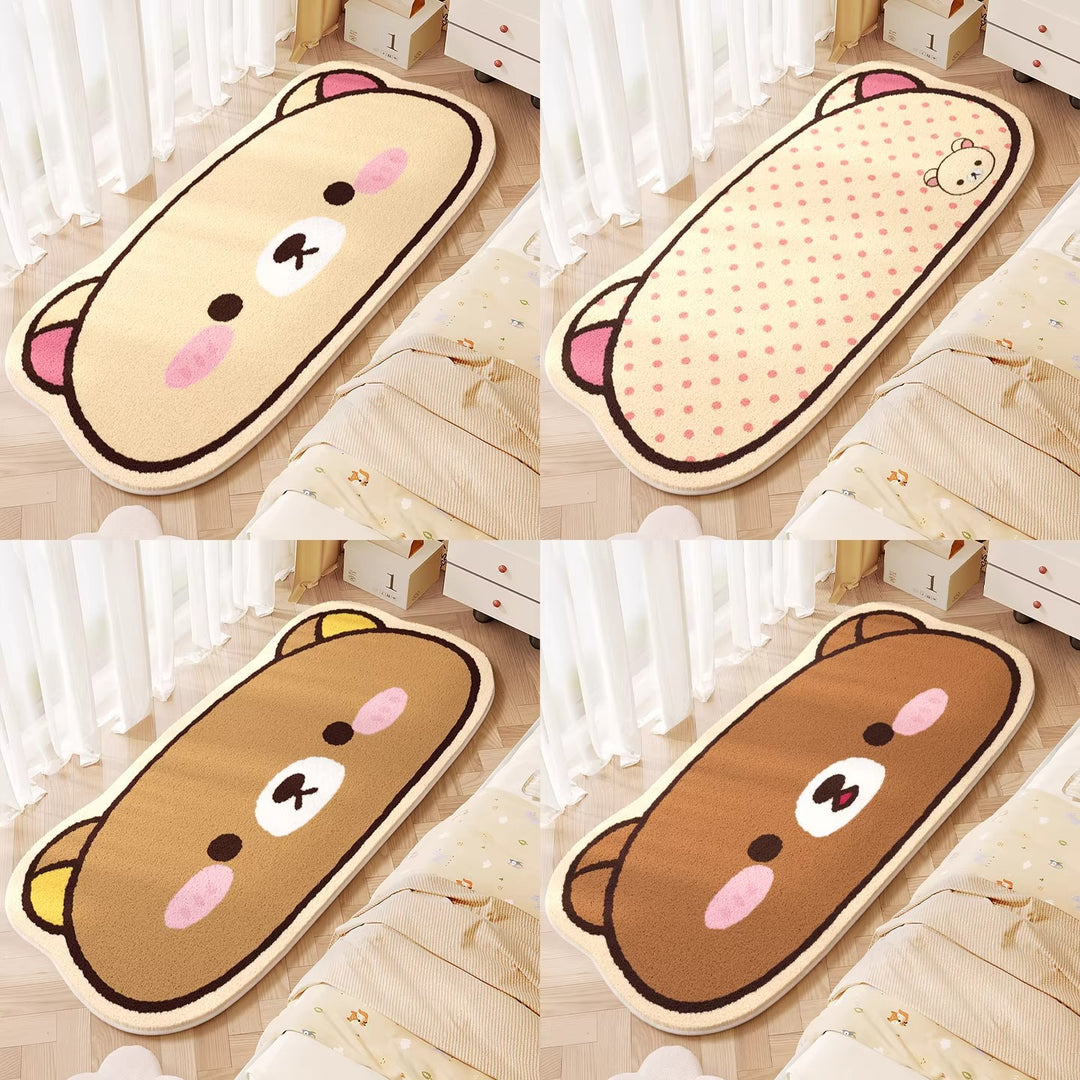 Cute Animals Theme Plush Bath Mat