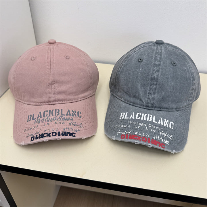 Men's Distressed Graphic Denim Cap Kalsten