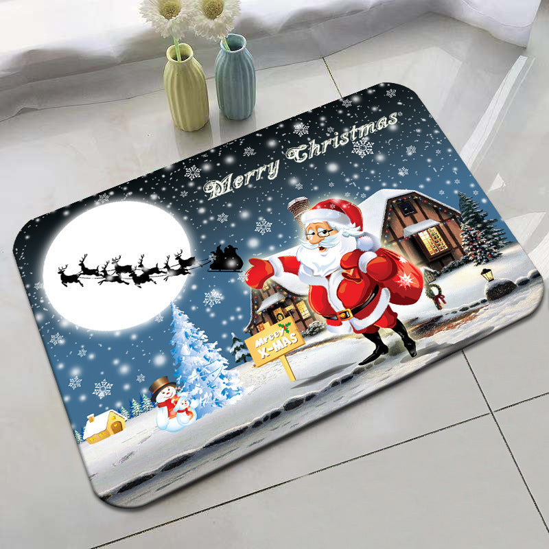 Festive Holiday-Themed Bath Mat Kalsten