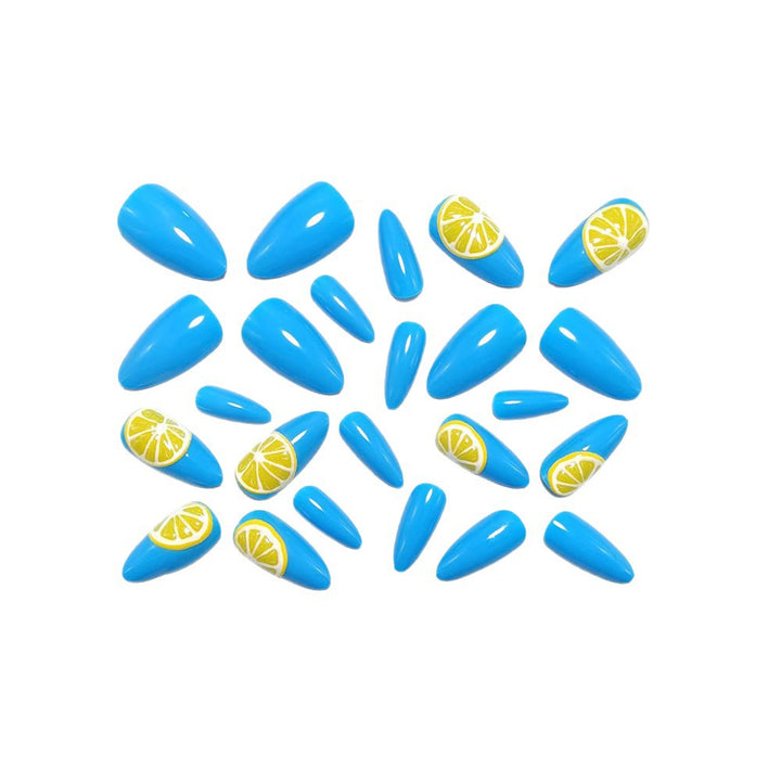 Artificial nails with lemon design Kalsten