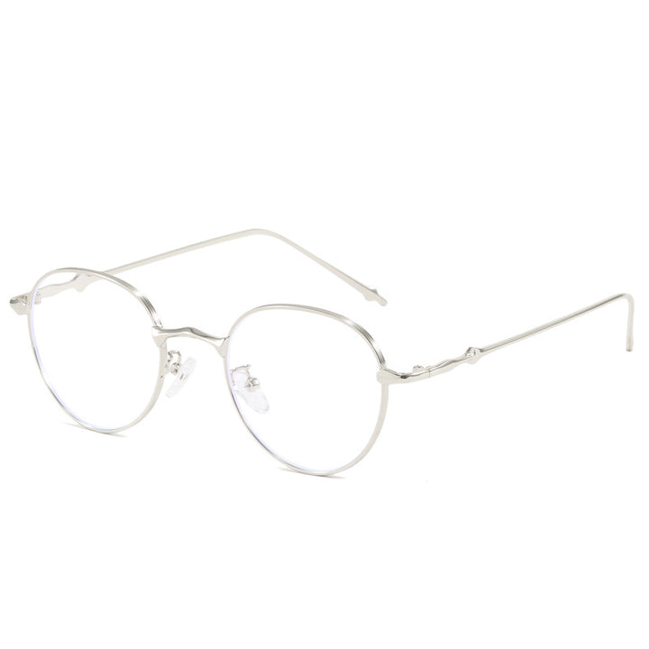 Ladies elegant round sunglasses with stylish metal frame Kalsten