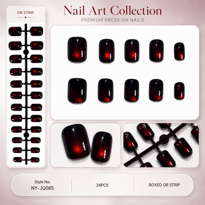 Premium Press-On Nails with Metallic Shine Kalsten