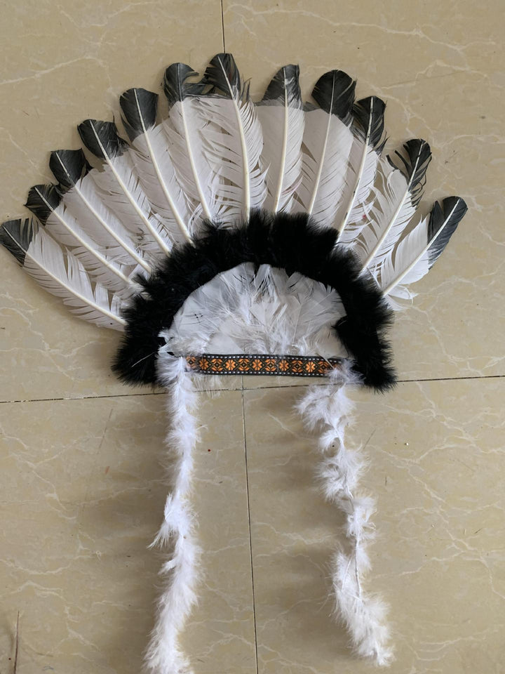 Indian feather headgear