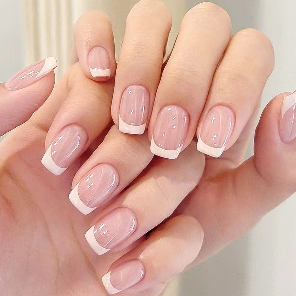 Elegant French Tip Press-On Nail Set Kalsten
