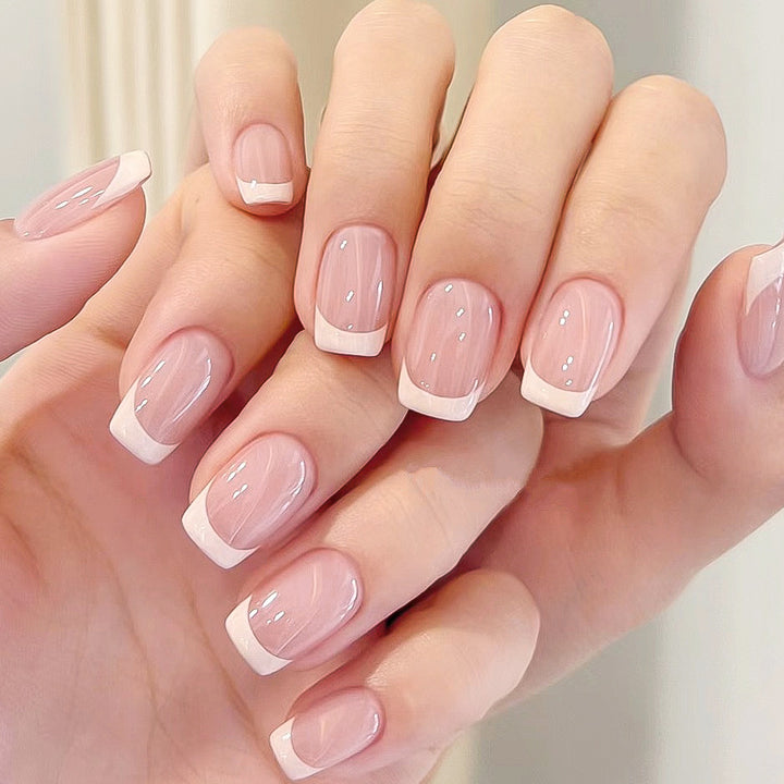 Elegant French Tip Press-On Nail Set Kalsten