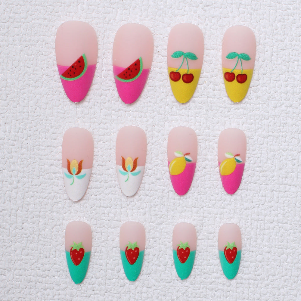 Artistic Fruit-Themed Press-On Nails Kalsten