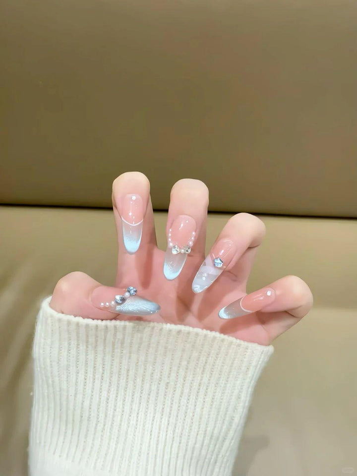 Artistic Heart Pattern Nail Art Extensions Kalsten