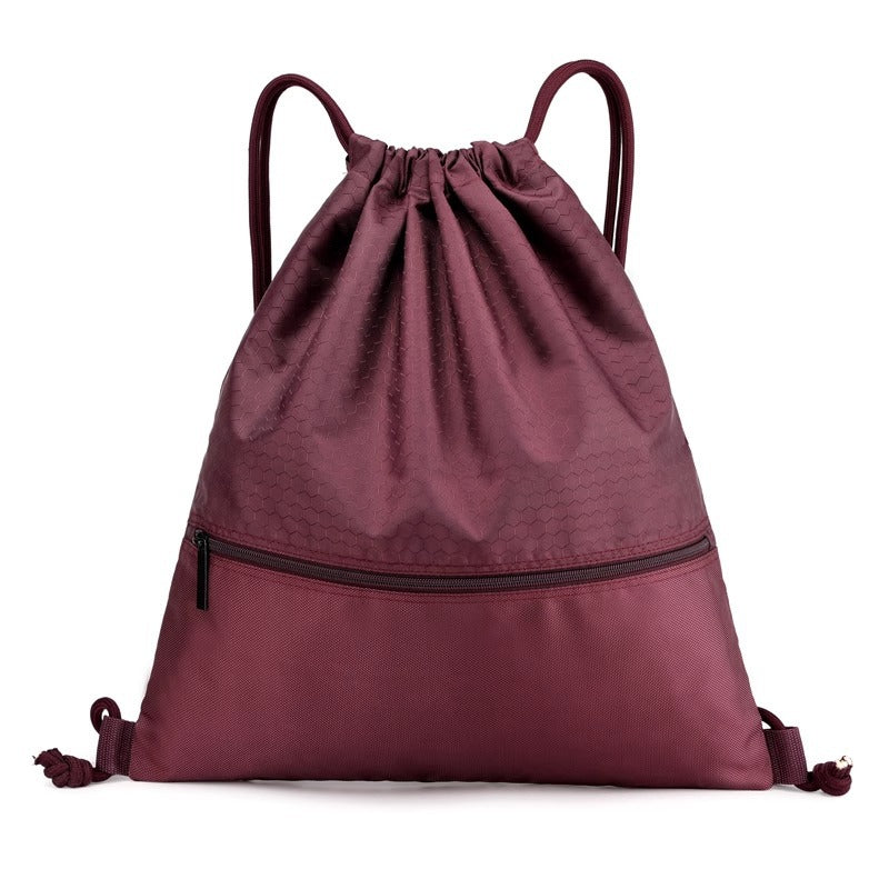 Honeycomb Patterned Drawstring Gym Bag Kalsten