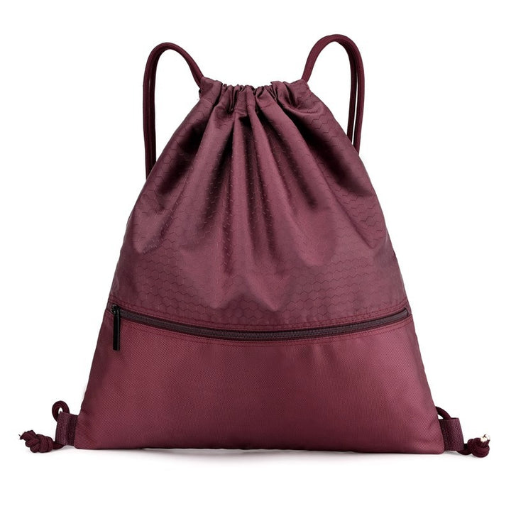 Honeycomb Patterned Drawstring Gym Bag Kalsten