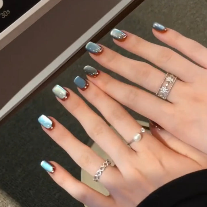 Creative Nail Tips with Shine Effects Kalsten