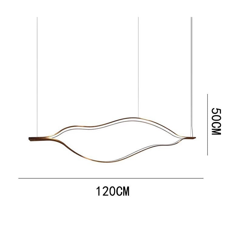 Modern Wave-Design Pendant Light Fixture