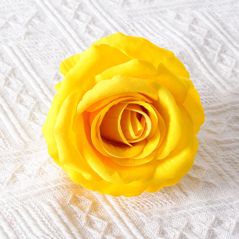 Realistic Fabric Rose Hair Accessory