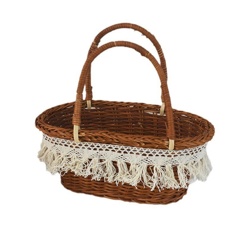 Stylish Wicker Picnic Basket Kalsten