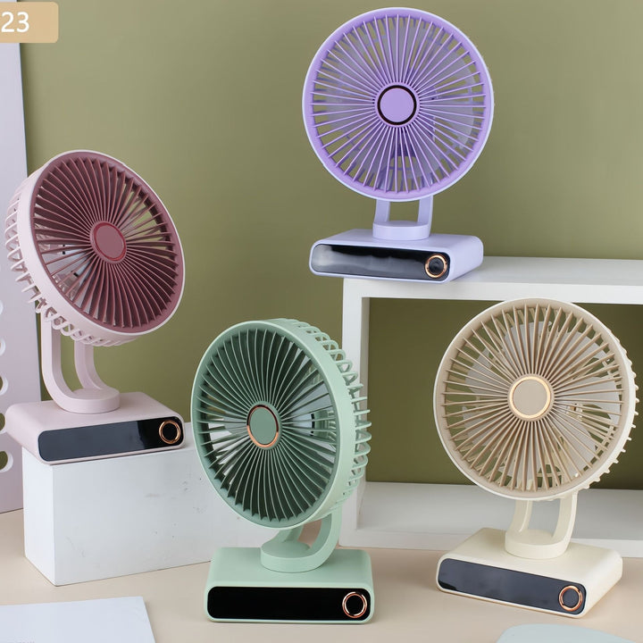 Women's Portable Table Fan with Modern Design and Adjustable Tilt Angle Kalsten