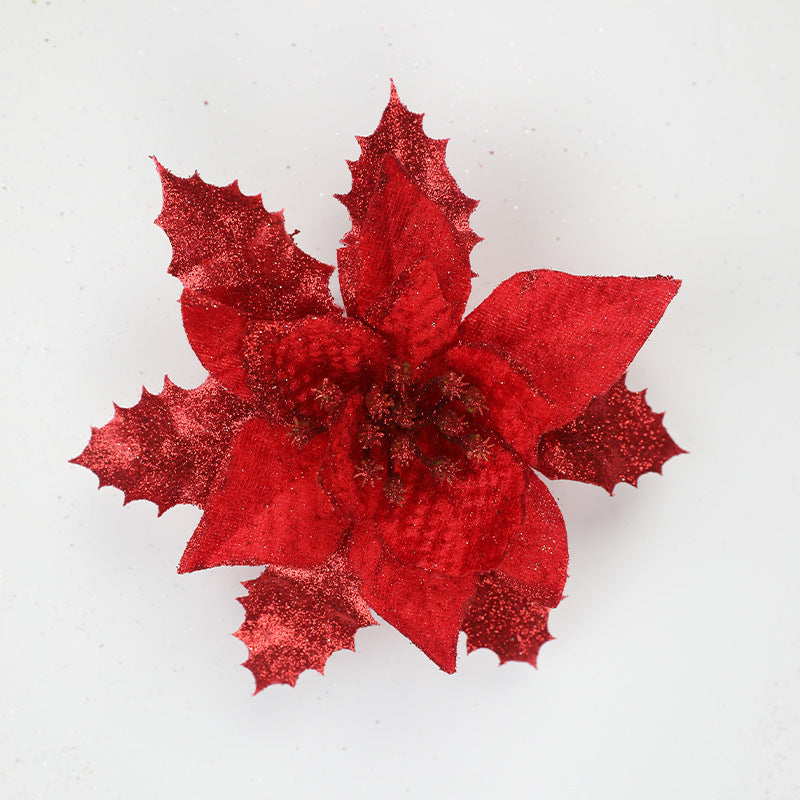 Decorative Glittered Floral Accent Brooch Kalsten