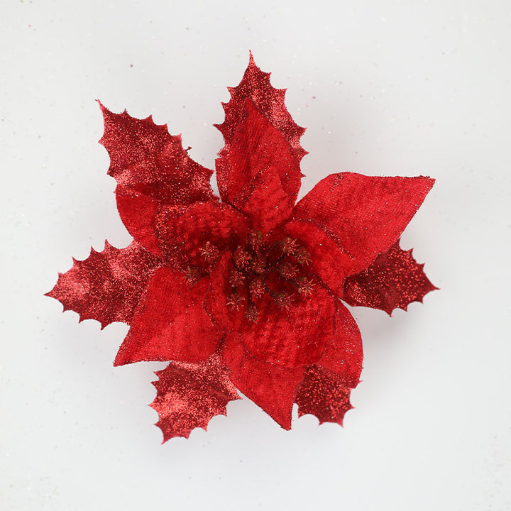 Decorative Glittered Floral Accent Brooch Kalsten