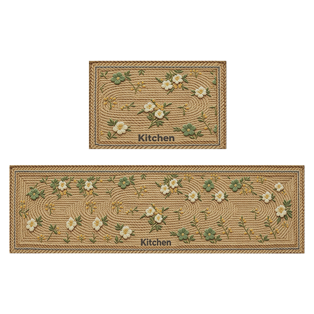 Textured Kitchen Area Comfort Runner Mat Kalsten