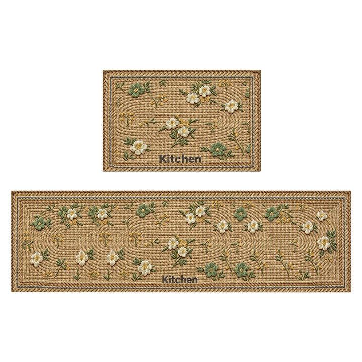 Textured Kitchen Area Comfort Runner Mat Kalsten