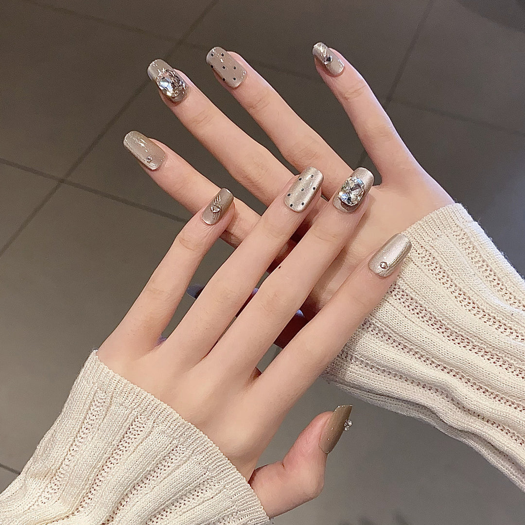 Themed Nail Art Press-On Nails with Cute Character and Bow Designs Kalsten