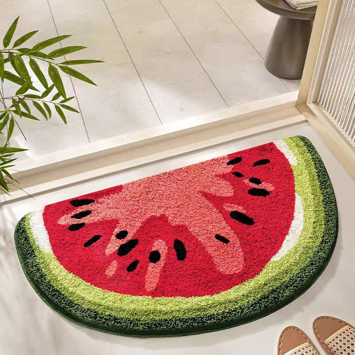 Watermelon Shaped Cozy Bath Mat Kalsten