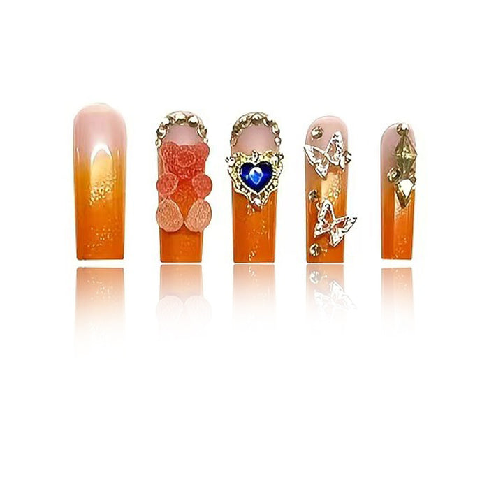 Glamorous Artistic Press-On Nail Extensions Kalsten