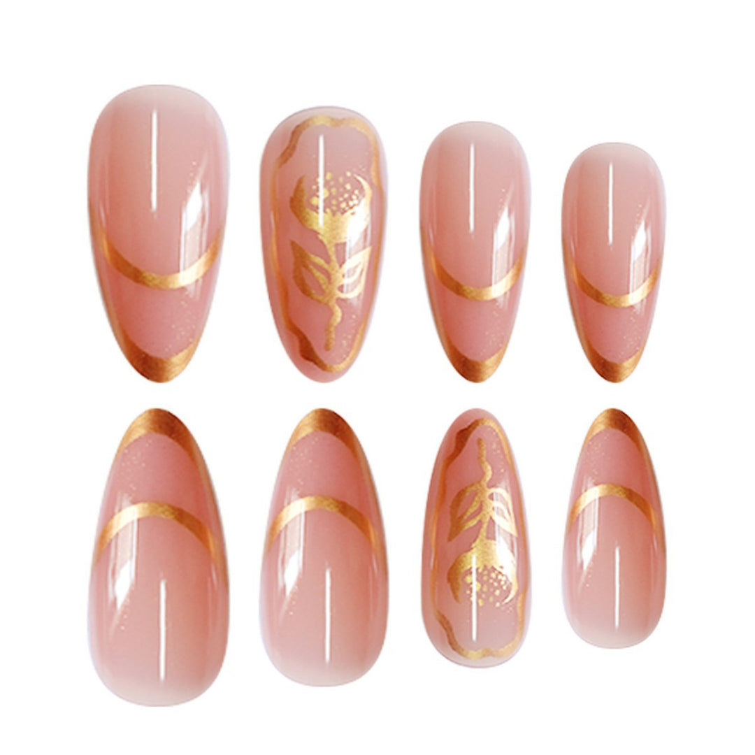 Elegant Floral Press-On Nail Set Kalsten 1787913793