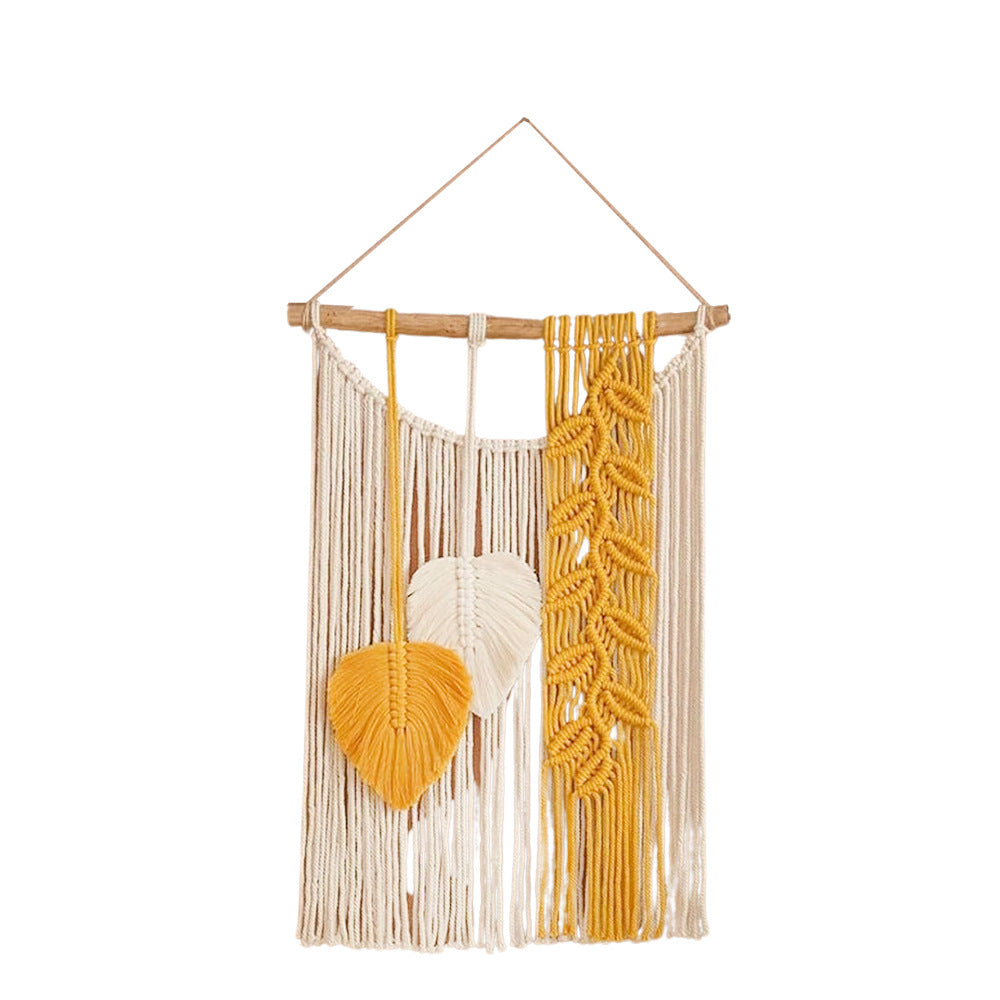 Macramé Leaf Wall Art
