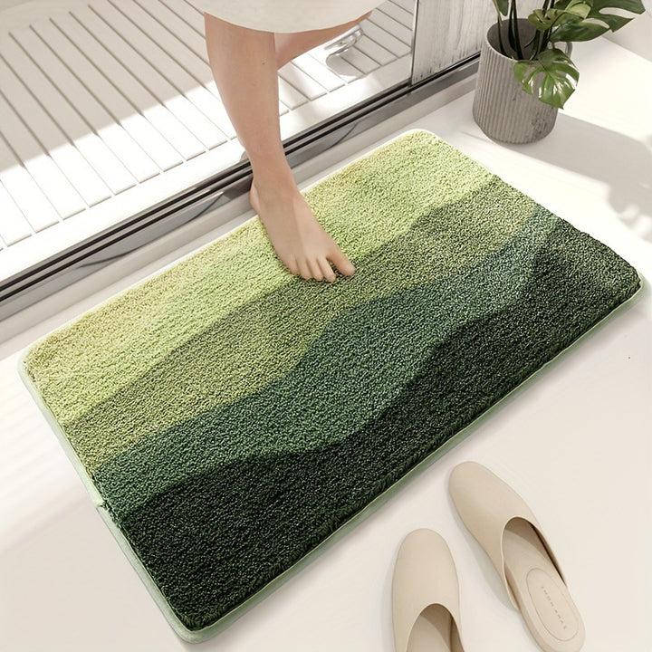 Soft Textured Abstract Pattern Bath Mat