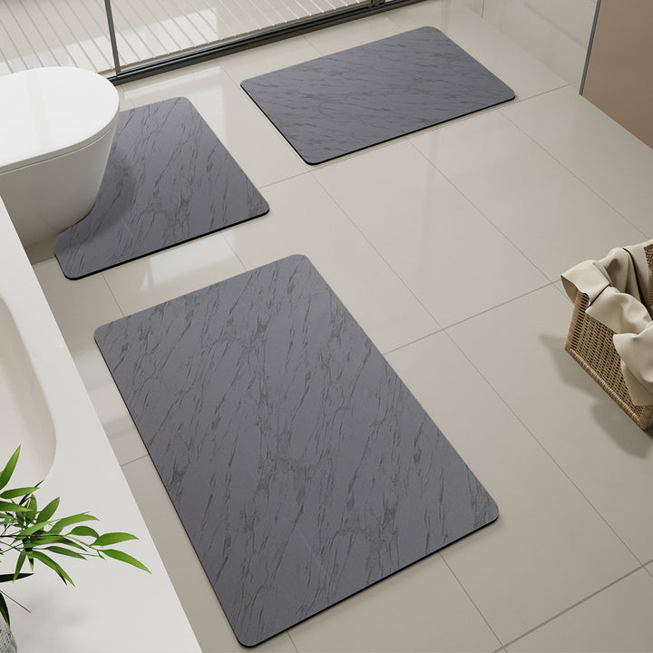 Soft Marble Pattern Bath Mat
