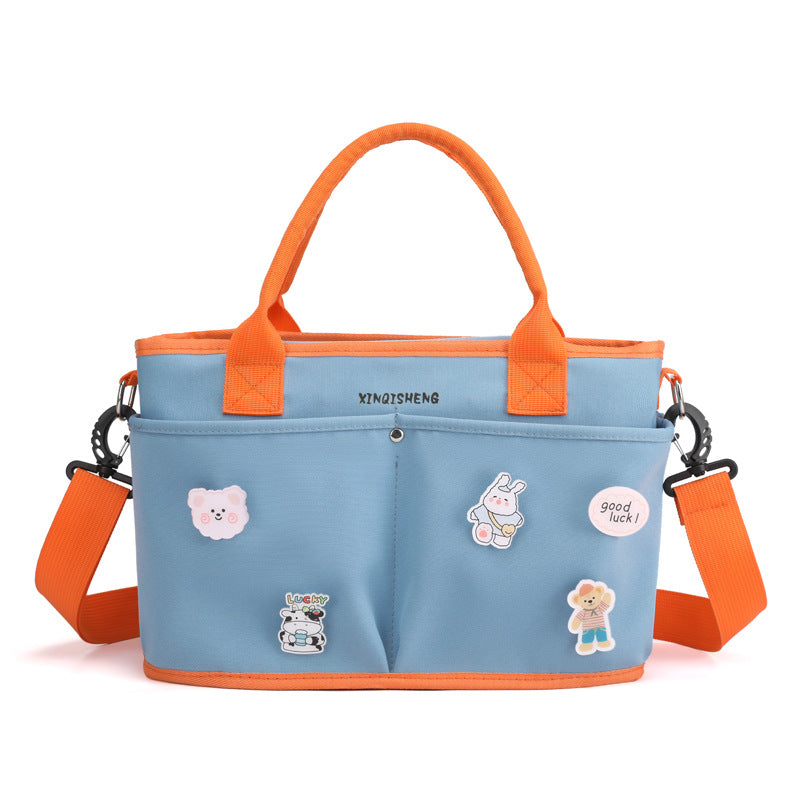 Multi-Pocket Floral Pattern Tote Bag Kalsten