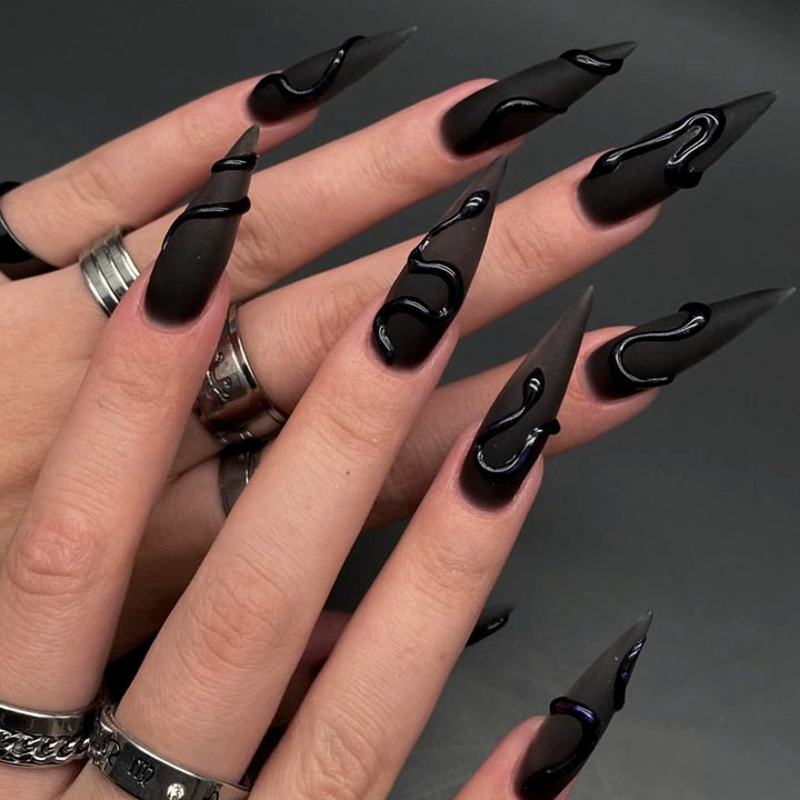 Artistic Stiletto Nail Design kalsten
