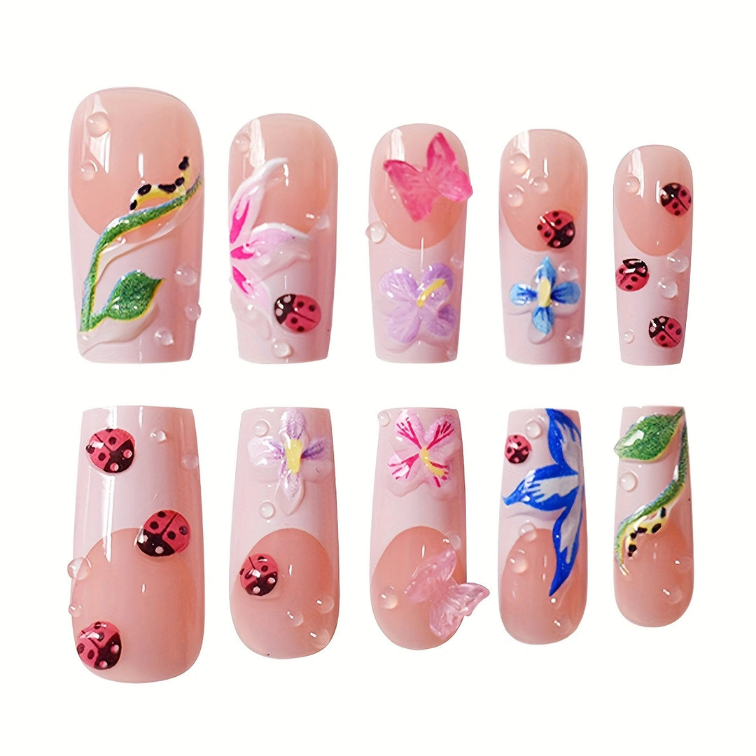 Floral Art Press-On Nails Kalsten