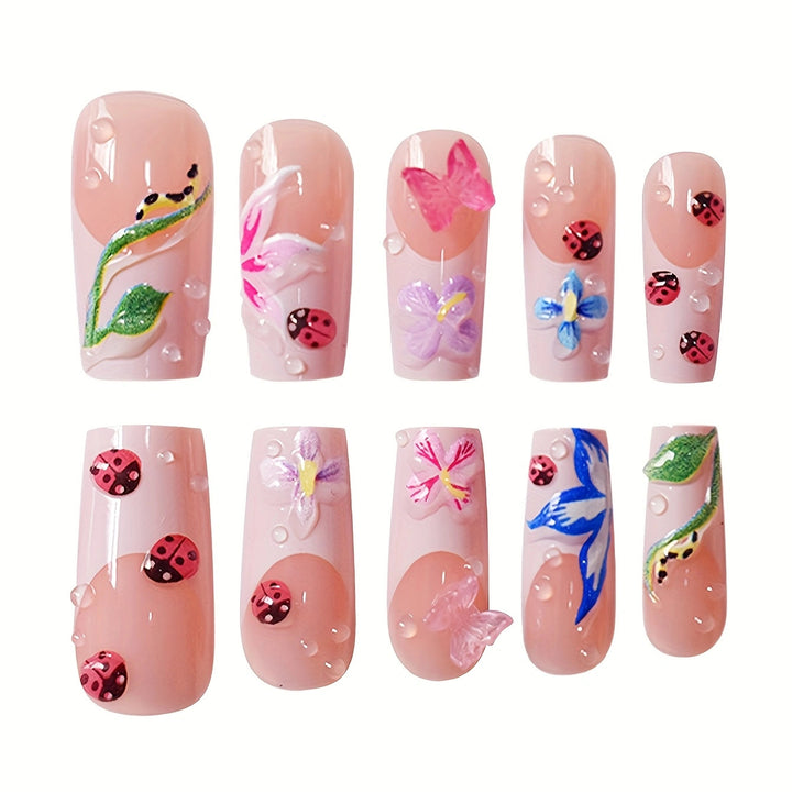 Floral Art Press-On Nails Kalsten