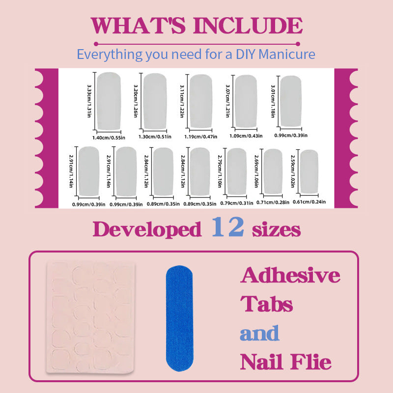 Nail set with glamorous 3D flower embellishments Kalsten