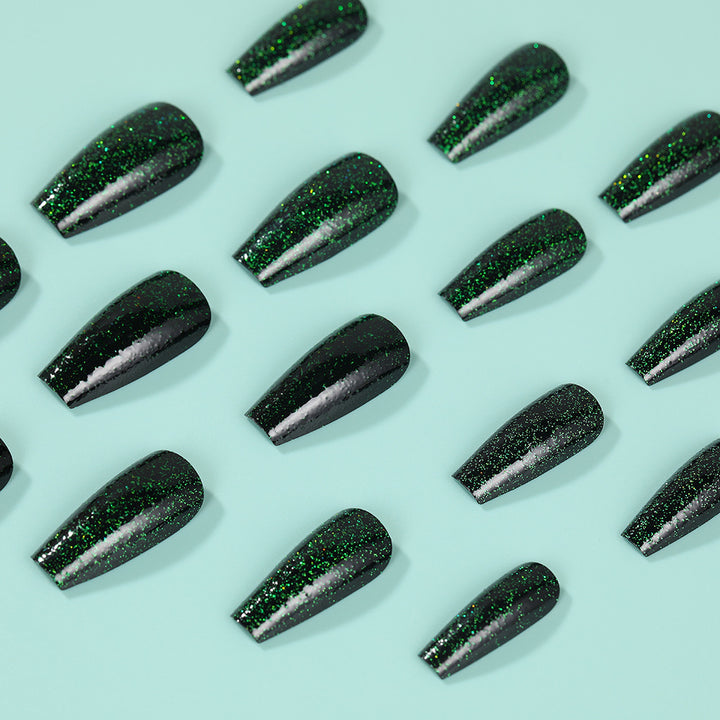 Glamorous Glitter Artificial Nails Kalsten