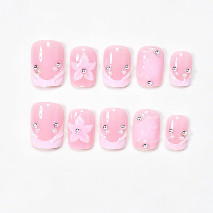 Decorative Floral Acrylic Nail Art Set Kalsten