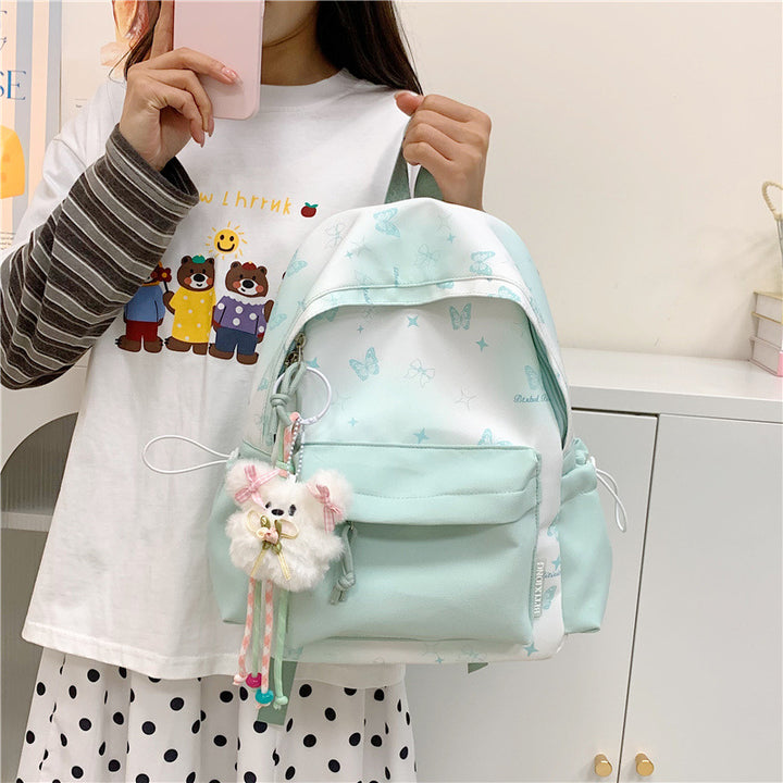 Butterfly Print Backpack Kalsten