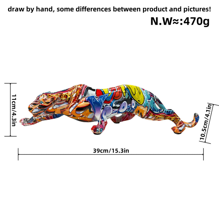 Artful Panther Sculpture Handmade Kalsten